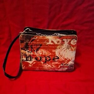Miche Red and White Graphic Crossbody Bag